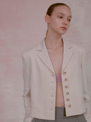 Classic Cropped Tailored Jacket