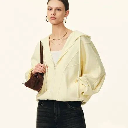 Melody Batwing Sleeve Oversized Cotton Hoodie
