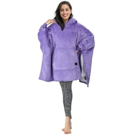 Sherpa Batwing Sleeve Blanket Sweatshirt