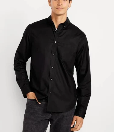 Old Navy Men's Classic Fit Everyday Plaid Poplin Shirt - Multi - Size L