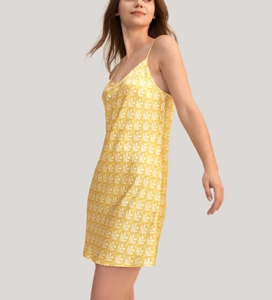 LILYSILK Silk Dress Silk Wrap Dress Ls Monogram Print Silk Bias Dress Pure Silk Slim Fit