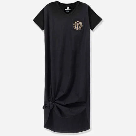 Monogrammed Midi Dress