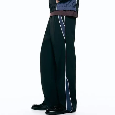 H&M Men's Loose-Fit Nylon Track Pants