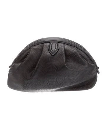 Alaïa Leather Samia 26 Clutch Bag - Black - One Size