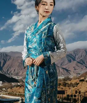 Tibetan Satin Long DressTibetan Satin Long Dress