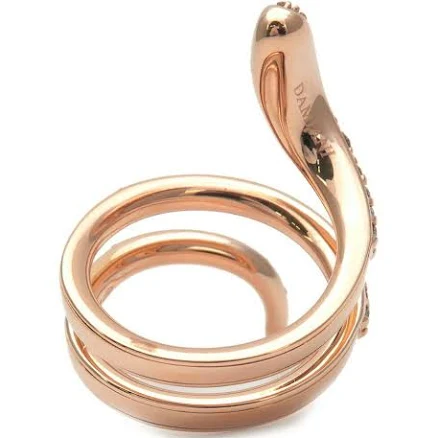 Authentic DAMIANI Eden Diamond Ring K18PG Rose Gold US5-5.5 HK11 EU50 Used F/S