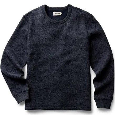 Taylor Stitch Men's Evans Crew in Birdseye Wool