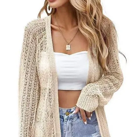 Women's Lightweight Open Front Long Sleeve Cardigan