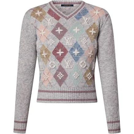 Louis Vuitton 3d Signature Argyle Pullover