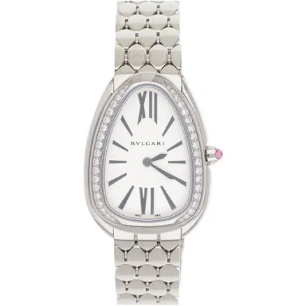 Bulgari Women's Serpenti Seduttori Stainless Steel Diamond Watch