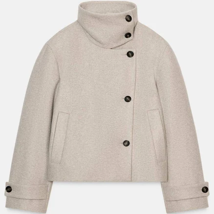 Zara Short High Neck Coat