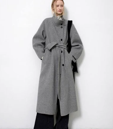 Atelier Nain HIGH NECK VOLUME HANDMADE COAT S
