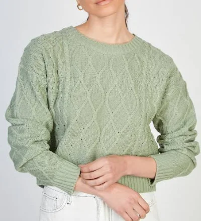 Glassworks London Diamond Weave Cableknit Jumper