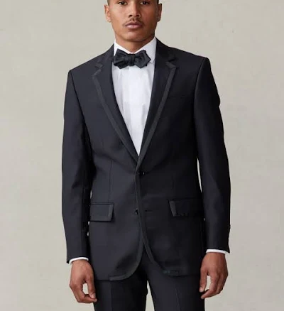 Silk/Marino Wool Tuxedo Jacket