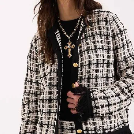 ASOS Knit Tweed Cardigan