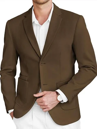 Classic Two Button Tweed Blazer