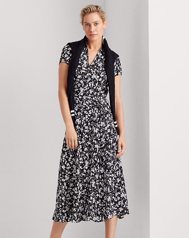 Floral Georgette Midi Dress