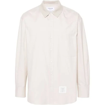 Thom Browne RWB Stripe-Print Cotton Overshirt