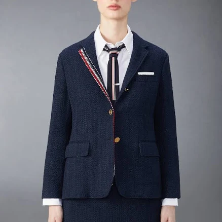 Thom Browne Women's Unconstructed Tweed Sport Coat