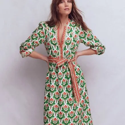 Boden Women's Cary Cotton Midi Dress
