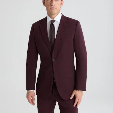 Men's Burgundy Suit