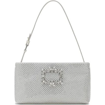 Womens Roger Vivier Nightlily Crystal Mesh Mini Bag