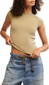 Ever Had Cap Sleeve Cotton T-Shirt