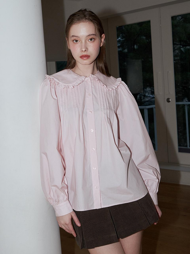 Pintuck Collar Blouse