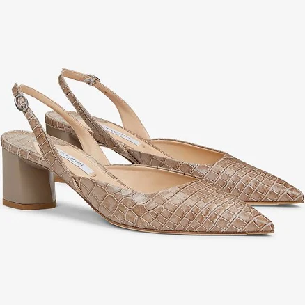 Irene Slingback with Embossed Croc