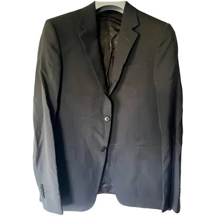 Miu Miu Blue Wool Two-Button Jacket Size 48 IT