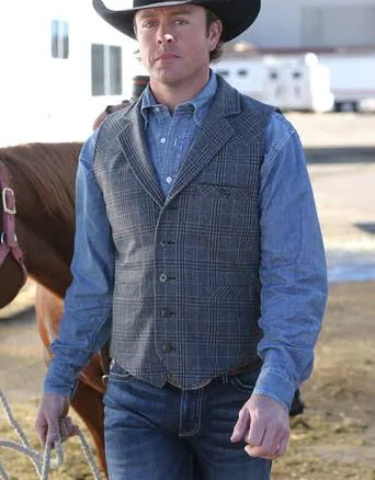Miller Men's Plaid Wool Vest