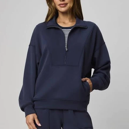 Splendid Women's Scubasoft Quarter Zip Sweatshirt