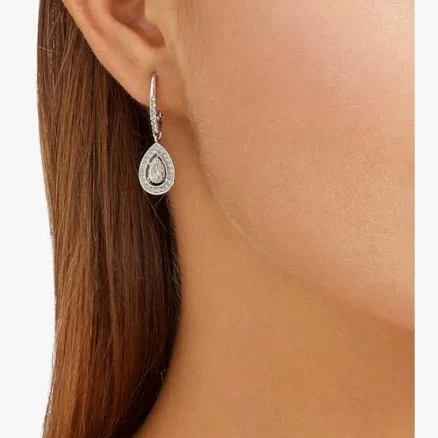 Swarovski Attract Light Pear Cut Earrings
