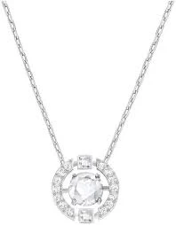 Swarovski Sparkling Dance Necklace Round Cut