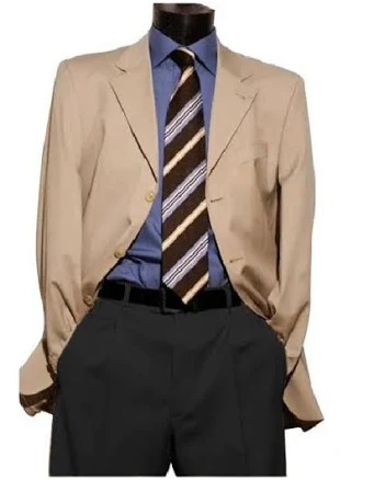Men's Wool Blazer with Side Vented
