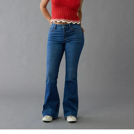 AE Next Level Curvy Super High-Waisted Flare Jeans
