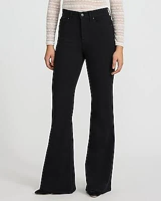 Express Women's High Waisted Stay '70s Flare Jeans