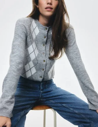 H&M Ladies Jacquard-Knit Cardigan
