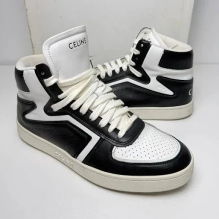 CELINE Z Leather High-Top Sneakers
