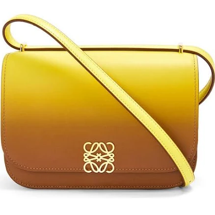 Loewe Goya Small Yellow Orange Degrade Leather Bag, Women's