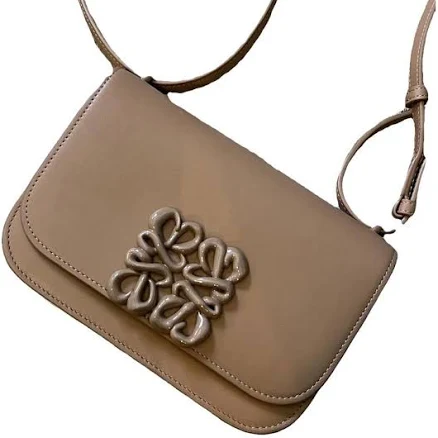 Loewe Beige Leather Goya Small Shoulder Bag