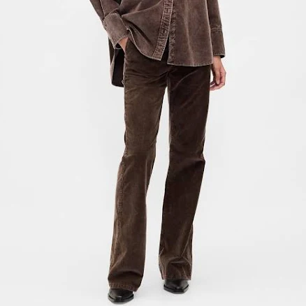Gap Women's Mid Rise Corduroy Flare Pants