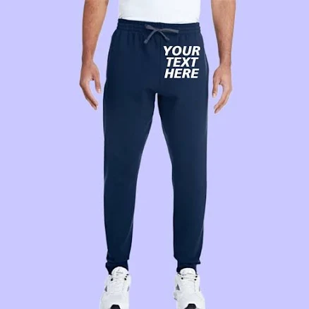 Custom Logo Embroidered Slim Fit Sweatpants
