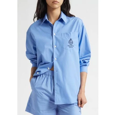 Sporty & Rich Crown Tennis Oversized Shirt