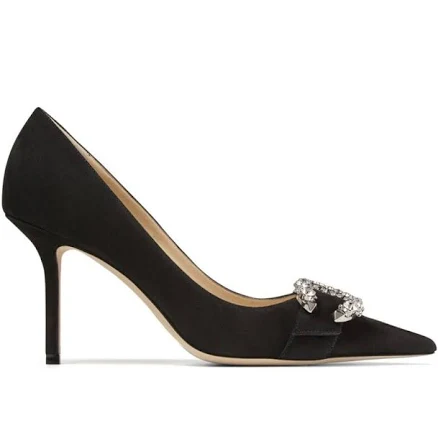 Jimmy Choo Saresa 85 glitter-embellished courts
