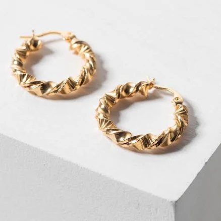Twist Hoop Earrings