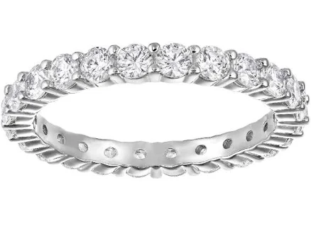 Swarovski Vittore Women's Round Cut Crystal Ring