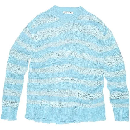 Acne Studios Red Distressed Sweater
