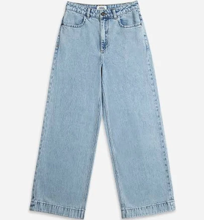 Bleached Straight Fit Jeans