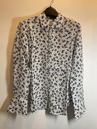 Club Monaco Tops Brand New! Club Monaco Printed Helek Silk Shirt